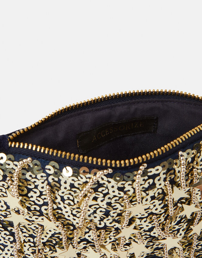 Star Sequin Pouch, , large