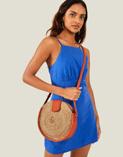 Circle Jute Cross-Body Bag, , large