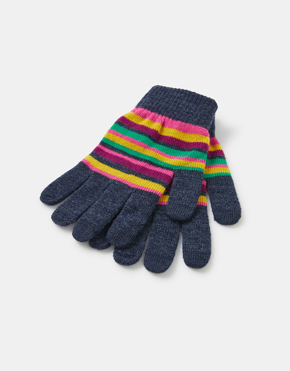 Stripe Super-Stretch Touchscreen Gloves | Gloves | Accessorize UK