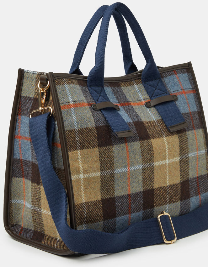 Check Print Handheld Bag, , large