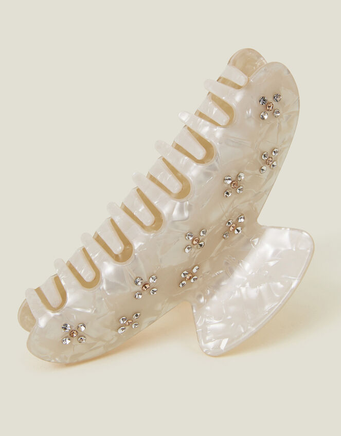 Flower Gem Resin Claw Clip, , large