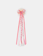 Neon Rosette Fake Hair Clip, , large