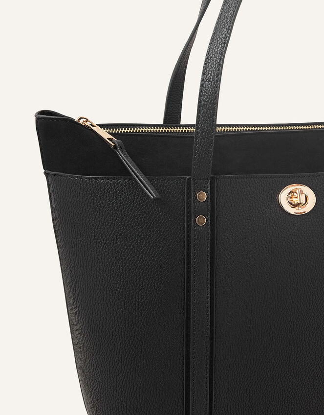 Maddox Tote Bag, Black (BLACK), large