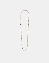 Long Bead Station Necklace, , large