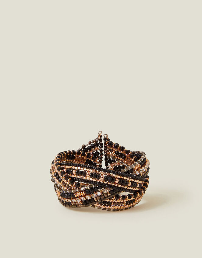 Beaded Woven Cuff Bracelet, , large