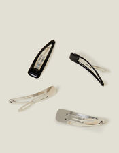 4-Pack Snap Hair Clips, , large