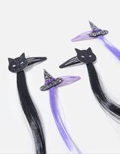 Halloween Faux Hair Clips, , large