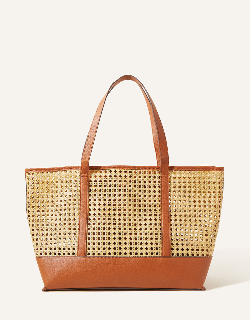 Large Rattan Shoulder Bag Shoulder bags Accessorize UK