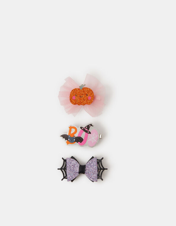 3-Pack Girls Halloween Hair Clips, , large
