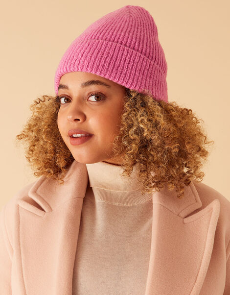 Soho Soft Beanie Hat Pink, Pink (PINK), large