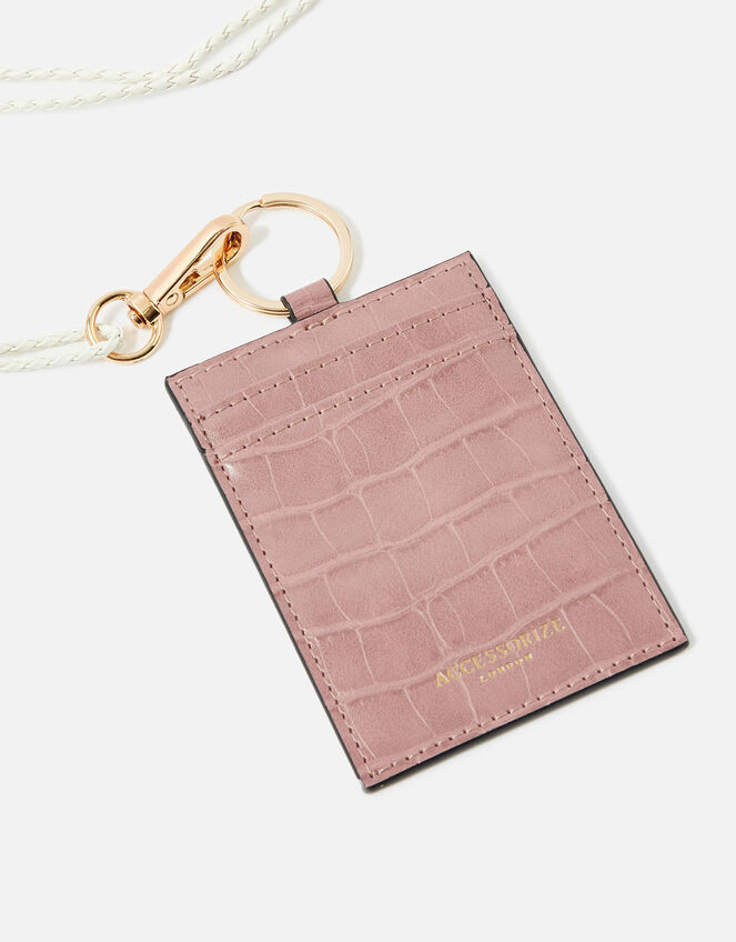 Card Holder Lanyard, Pink (PINK), large