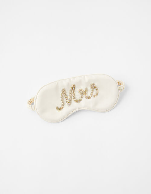 Mrs Beaded Satin Eye Mask Small accessories Accessorize UK