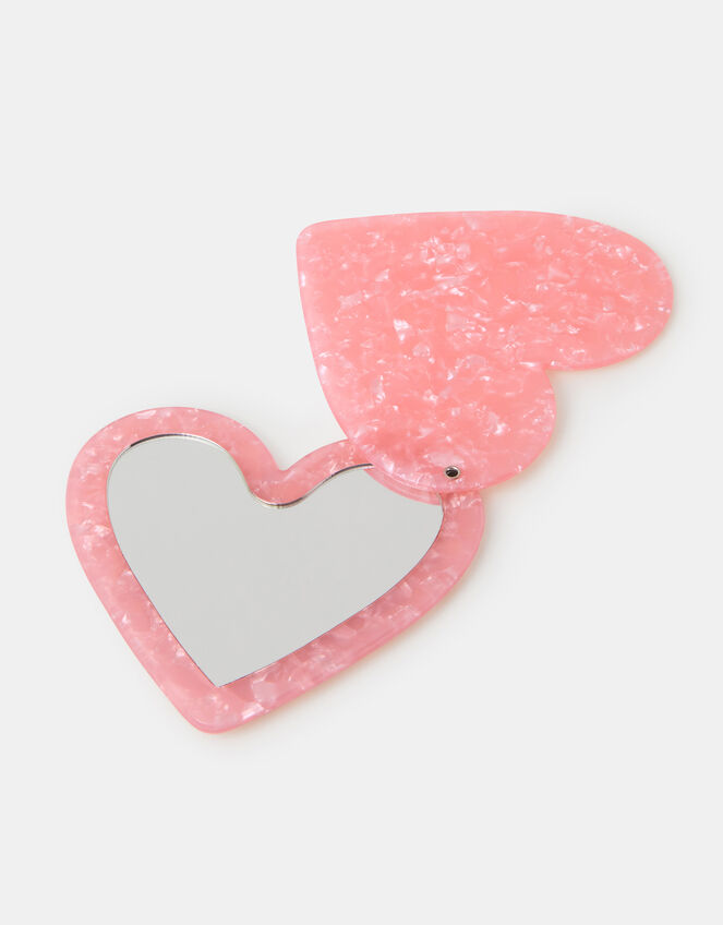 Resin Heart Compact Mirror, , large