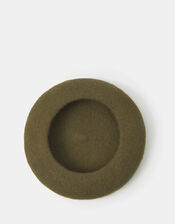 Wool Beret, Green (OLIVE), large