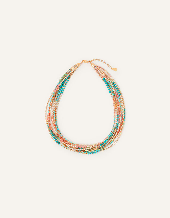 Layered Beaded Collar Necklace Necklaces Accessorize UK