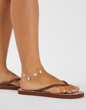 3-Pack Shell Charm Anklets, , large