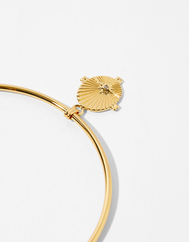 Gold-Plated Star Ray Bangle, , large