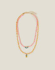 Girls Fruit Layered Necklace, , large