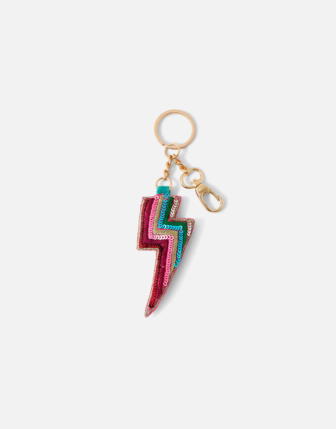 Lightning Bolt Embellished Keyring Keyrings Accessorize UK