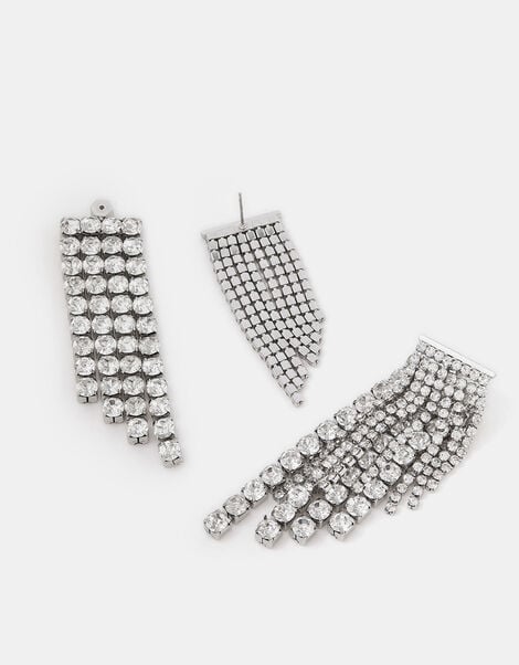 Chandelier Double Layer Drop Earrings, , large