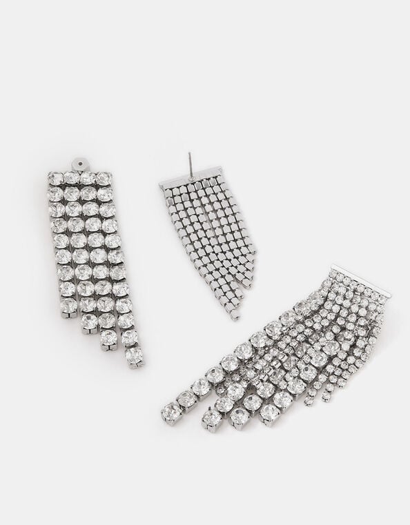 Chandelier Double Layer Drop Earrings, , large