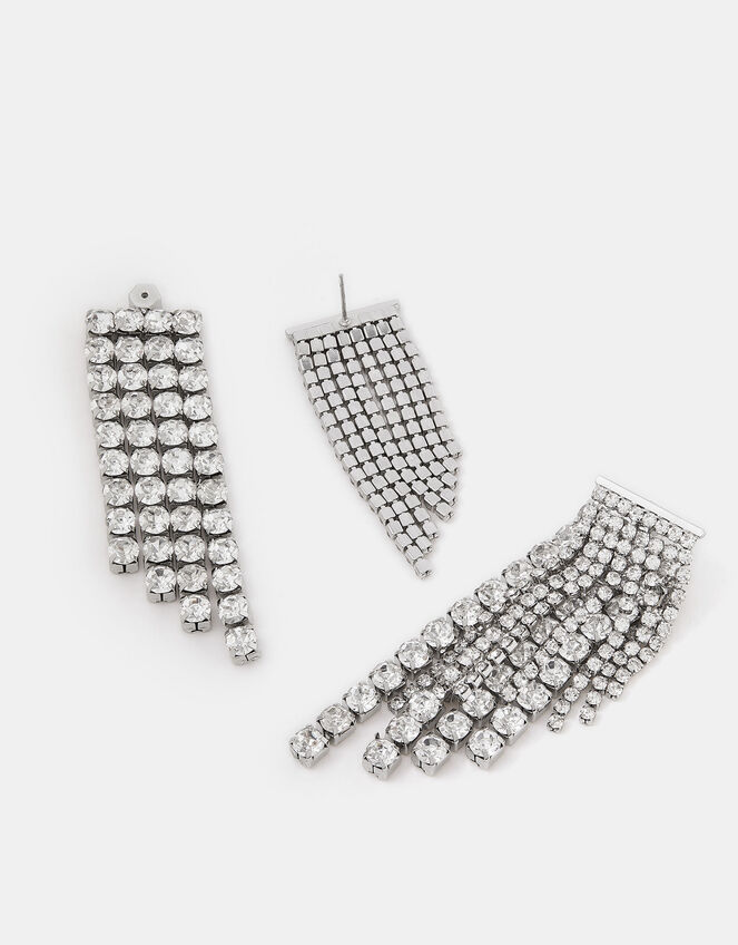Chandelier Double Layer Drop Earrings, , large