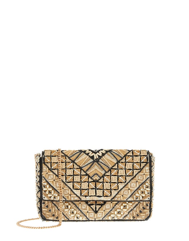 Beaded Clutch Bag, , large