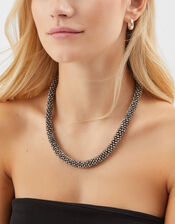 Chunky Bead Collar Necklace, , large