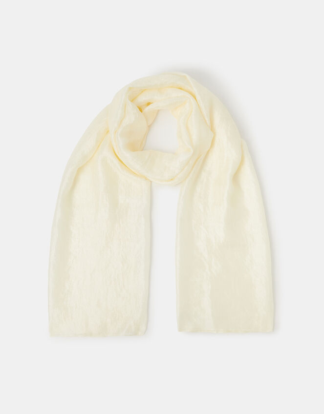 Lightweight Shimmer Scarf, Ivory (IVORY), large
