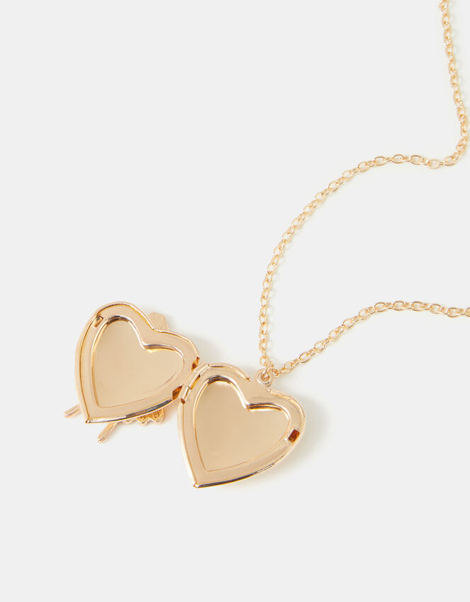 Girls Fairy Heart Locket Necklace, , large