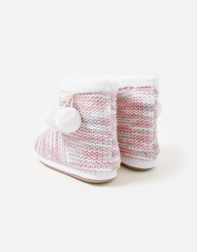 Knitted Slipper Boots, Multi (PASTEL-MULTI), large