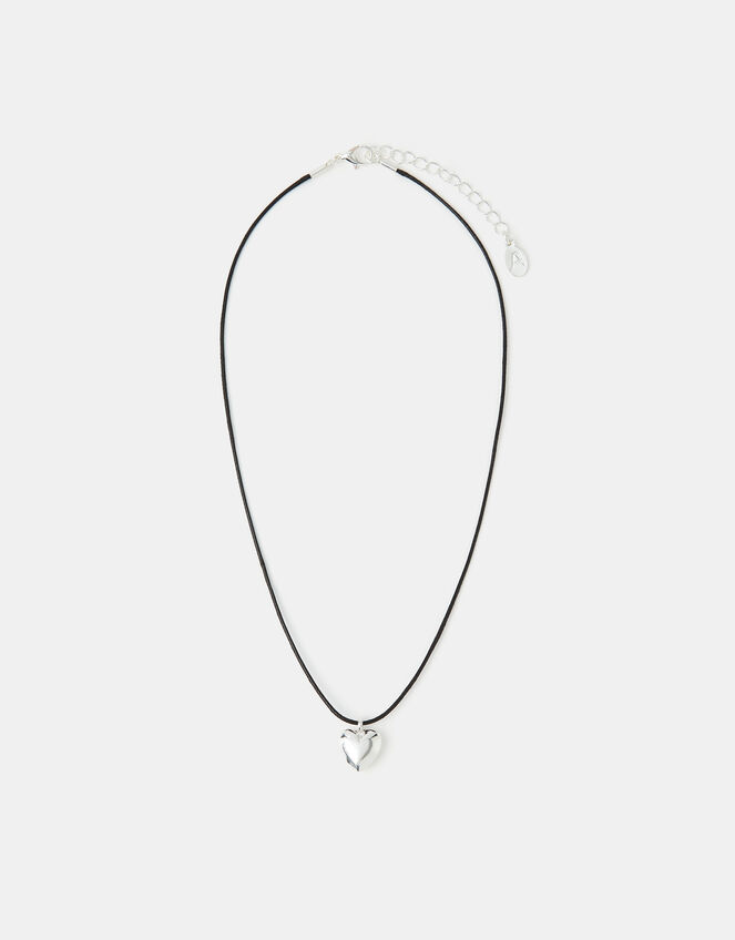 Heart Pendant Cord Necklace, , large