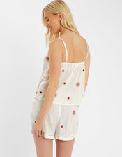 Sun Embroidered Short Pyjamas Set, Ivory (IVORY), large