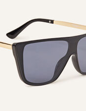 Angled Flat Top Sunglasses, , large