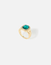 Emerald Statement Ring, Green (GREEN), large