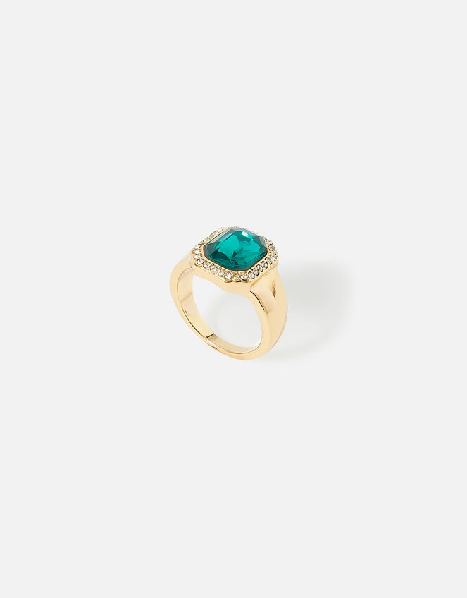 Emerald Statement Ring, Green (GREEN), large