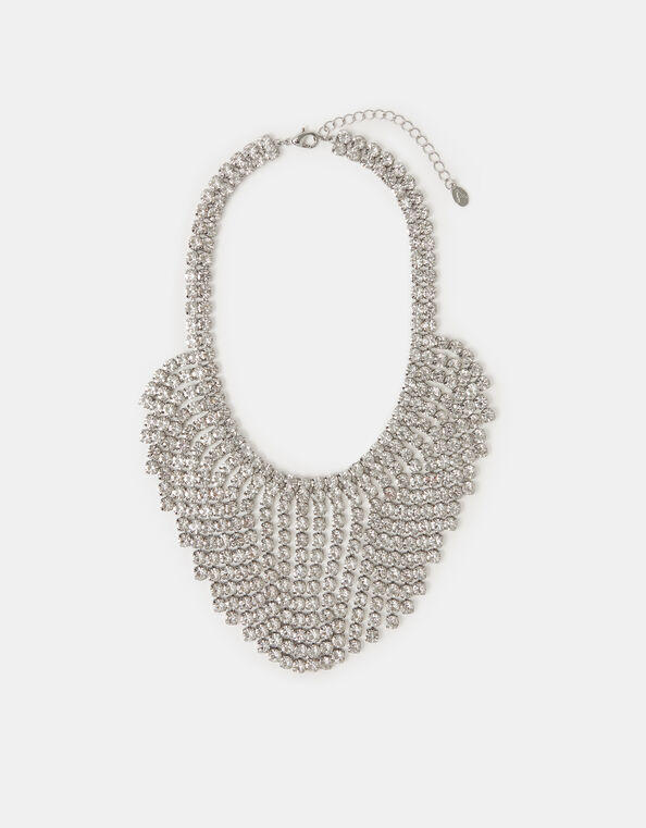 Statement Diamanté Collar Necklace, , large