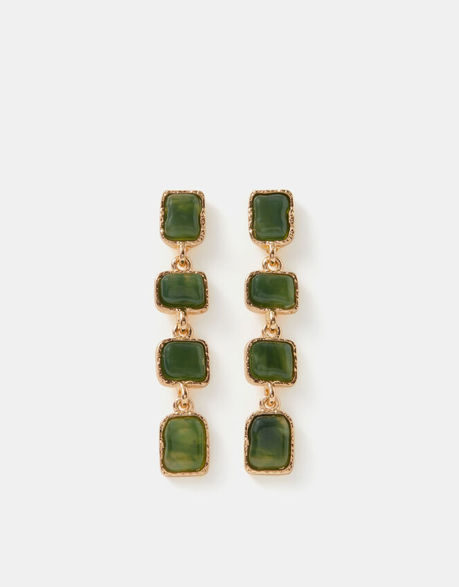 Molten Stone Drop Earrings, , large