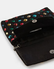 Embellished Polka-Dot Clutch Bag, , large