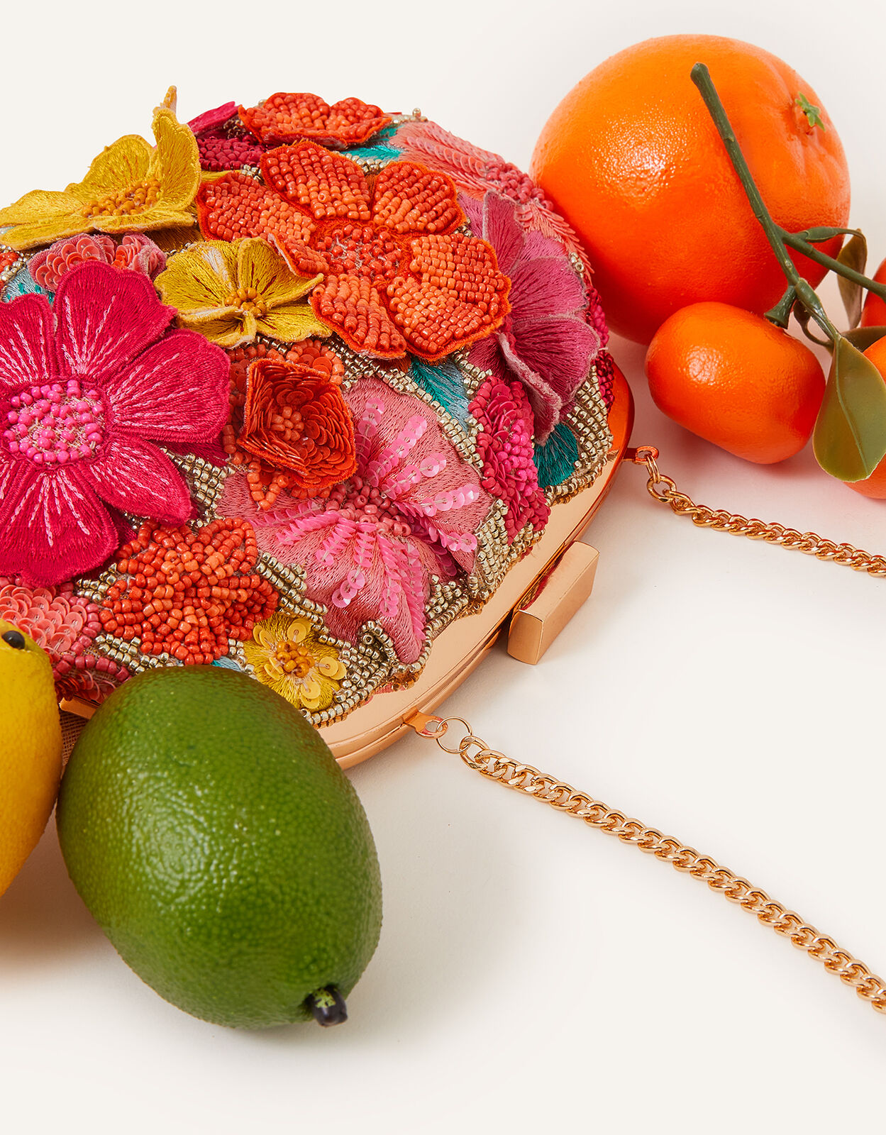 3D Floral Clipframe Bag