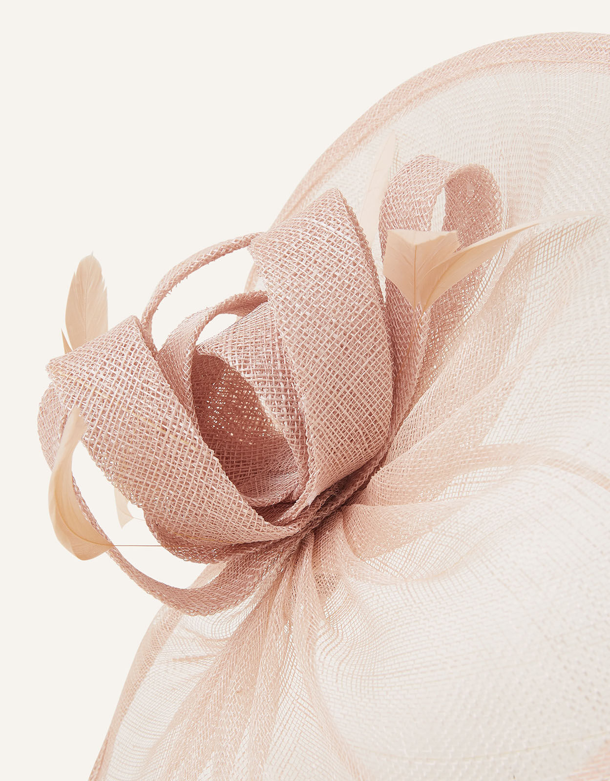 Pink top fascinator accessorize