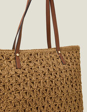 Raffia Tote Bag, , large