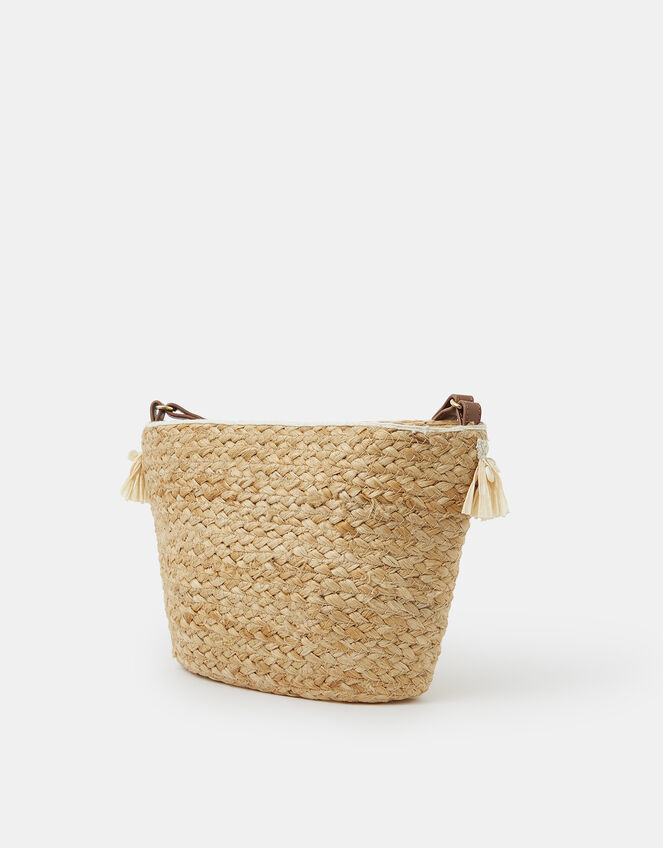 Jute Fringe Crossbody Bag, , large