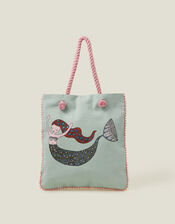 Girls Mermaid Shopper Bag, , large