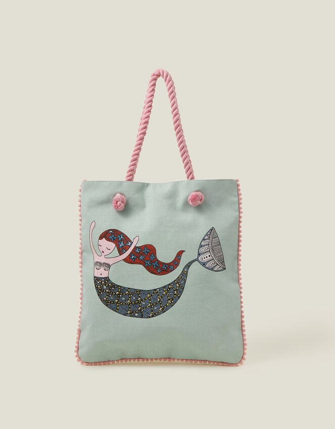 Girls Mermaid Shopper Bag, , large