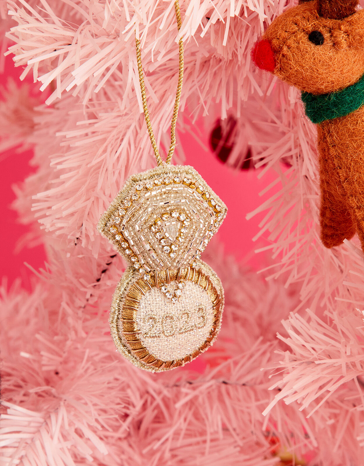 Engagement ring tree ornament on sale