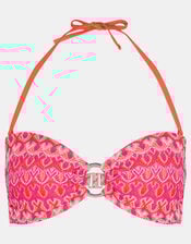 Bright Crochet Bandeau Bikini Top, Multi (BRIGHTS MULTI), large