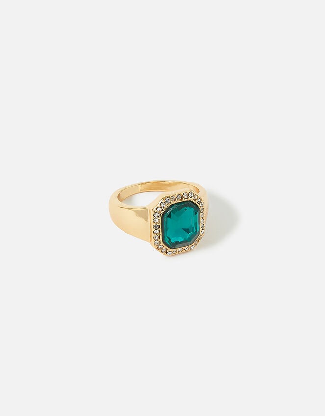 Emerald Statement Ring, Green (GREEN), large