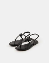 Diamant&eacute; Strappy Sandals, Pewter (PEWTER), large