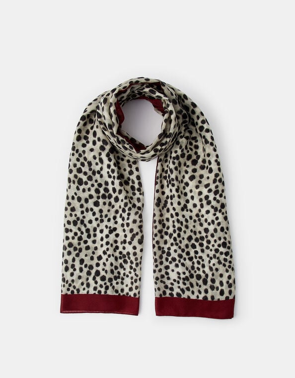 Lightweight Animal Print Scarf, , large